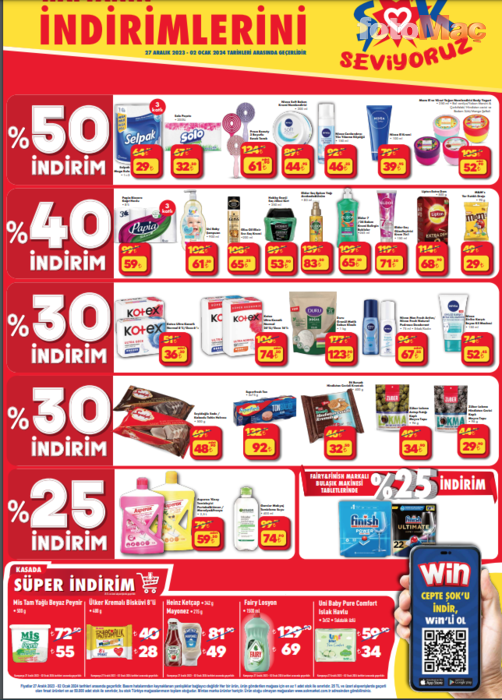 ŞOK AKTÜEL ÜRÜNLER KATALOĞU | 27 Aralık - 2 Ocak ŞOK indirimli ürünler listesi