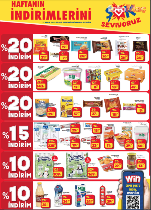 ŞOK AKTÜEL ÜRÜNLER KATALOĞU | 27 Aralık - 2 Ocak ŞOK indirimli ürünler listesi